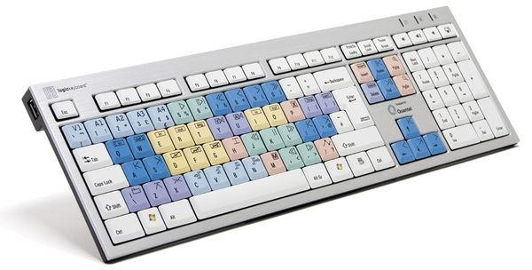 Logickeyboard Quantel keyboard Office USB QWERTY US English Multicolour - Thumbnail 2