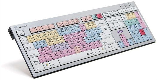 Logickeyboard Avid Pro Tools keyboard Office USB QWERTY UK English Multicolour - Thumbnail 2
