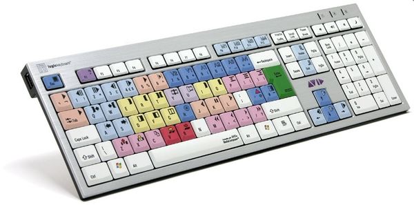 Logickeyboard LKB-MCOM4-AJPU-UK keyboard Office USB English Multicolour