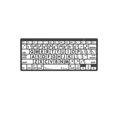 Logickeyboard LKB-LPBW-BTON-UK keyboard Home Bluetooth QWERTY English Black White - Image 1