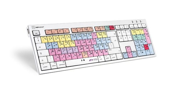 Logickeyboard LKB-PT-CWMU-UK keyboard Office USB QWERTY UK English Multicolour - Thumbnail 2