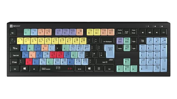 Logickeyboard LKB-CBASE-A2PC-UK keyboard Universal USB QWERTY UK English Black - Thumbnail 2