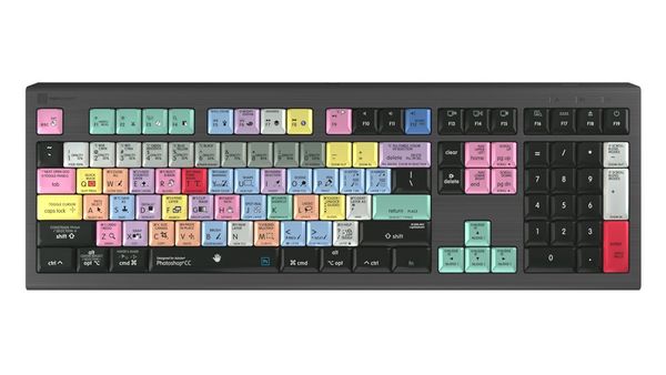 Logickeyboard LKB-PHOTOCC-A2M-UK keyboard Gaming USB QWERTY English Black - Thumbnail 2