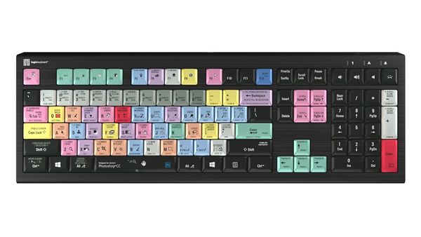 Logickeyboard LKB-PHOTOCC-A2PC-UK keyboard Gaming USB QWERTY English Black - Thumbnail 2