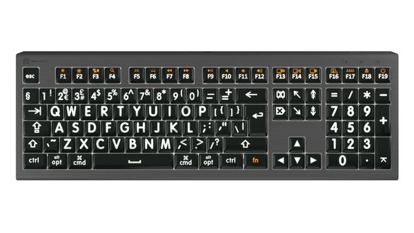 Logickeyboard LKB-LPWB-A2M-UK keyboard Home USB QWERTY English Grey