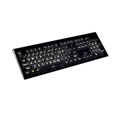 Logickeyboard LKB-LPWB-A2PC-UK keyboard Office USB QWERTY English Blac