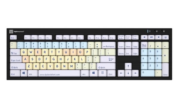 Logickeyboard Nero keyboard Home/Office USB QWERTY English Black White