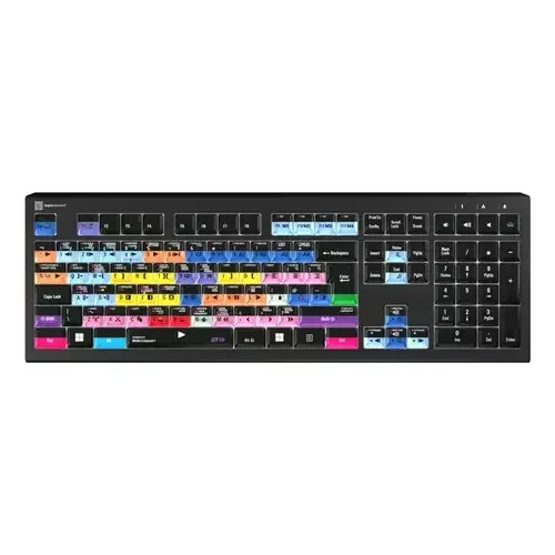 Logickeyboard Avid Media Composer Astra 2 Pro UK PC keyboard TV USB UK English Black - Image 1