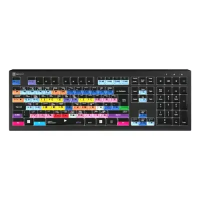 Logickeyboard Avid Media Composer Astra 2 Pro UK PC keyboard TV USB UK English Black