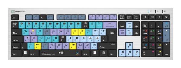 Logickeyboard LKB-RESC-AJPU-UK keyboard Office USB QWERTY English Silver