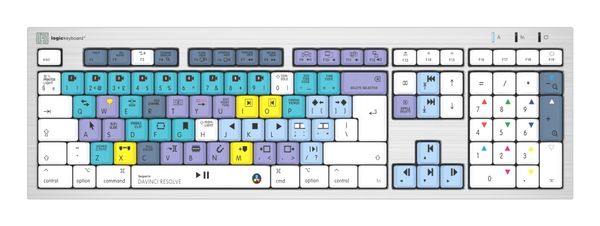 Logickeyboard LKB-RESC-CWMU-UK keyboard Office USB QWERTY English Silver