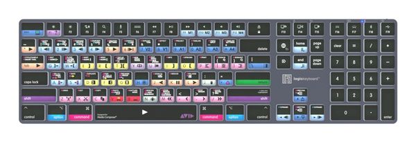 Logickeyboard LKB-MCOMP-TM-UK keyboard Office Bluetooth QWERTY English Grey Titanium
