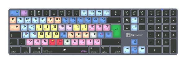 Logickeyboard LKB-MCOM4-TM-UK keyboard Office Bluetooth QWERTY English Grey Titanium