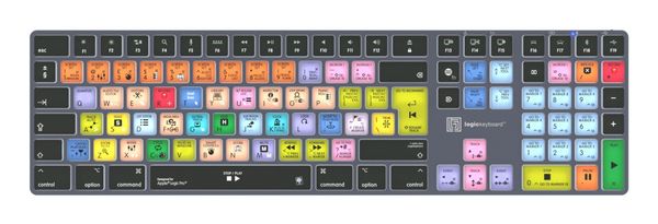 Logickeyboard LKB-LOGXP2-TM-UK keyboard Office Bluetooth QWERTY English Grey Titanium