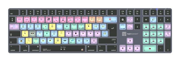 Logickeyboard LKB-FCPX10-TM-UK keyboard Office Bluetooth QWERTY English Grey Titanium