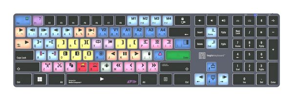 Logickeyboard LKB-MCOM4-TPC keyboard Home/Office USB + Bluetooth QWERTY UK English Black - Thumbnail 2
