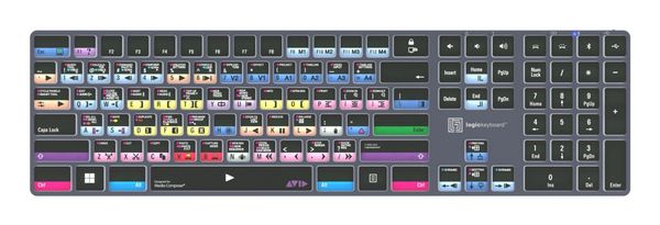 Logickeyboard LKB-MCOMP-TPC keyboard Home/Office USB + Bluetooth QWERTY UK English Black - Thumbnail 2