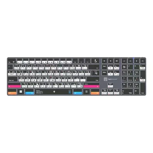 Logickeyboard LKB-PSLR-TPC keyboard Home/Office USB + Bluetooth QWERTY UK English Black - Image 1