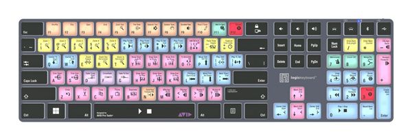 Logickeyboard LKB-PT-TPC keyboard Home/Office USB + Bluetooth QWERTY UK English Black - Thumbnail 2