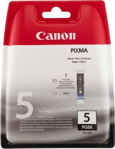 Canon 0628B029/PGI-5BK Ink cartridge black pigmented Blister Acustic M