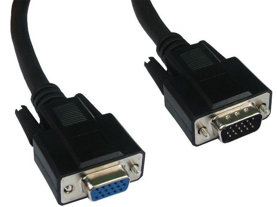 Cables Direct SVGA, 10m, M-F VGA cable VGA (D-Sub) Black - Image 1