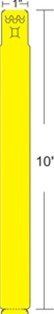 Zebra 10012712-2 printer label Yellow Self-adhesive printer label