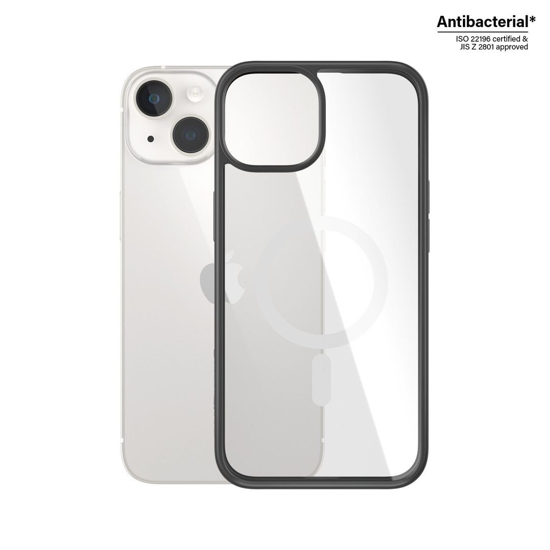 PanzerGlass ClearCase Transparent w. White MagSafe & iPhone 14 | 13 - Image 1