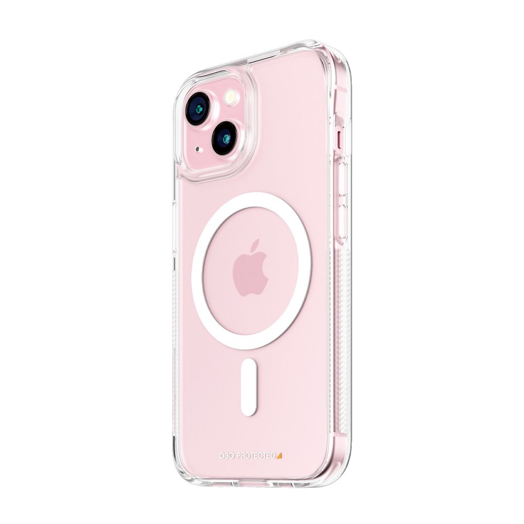 PanzerGlass ® HardCase Transparent w. White MagSafe & D3O® iPhone 15 - Image 1