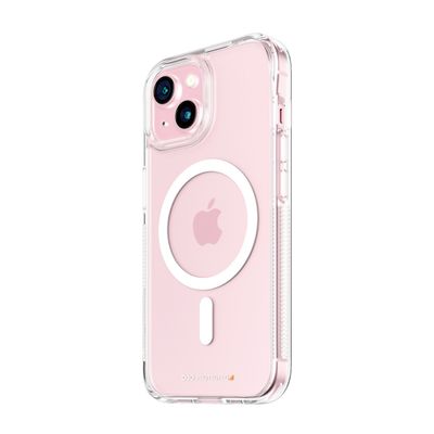 PanzerGlass ® HardCase Transparent w. White MagSafe & D3O® iPhone 15
