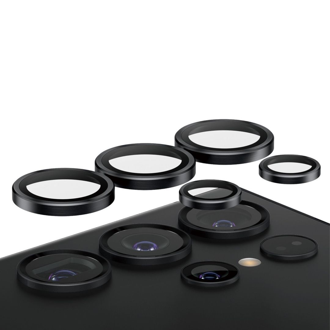 PanzerGlass ® Hoops® Camera Lens Protector Black Samsung Galaxy S24 Ultra - Image 1