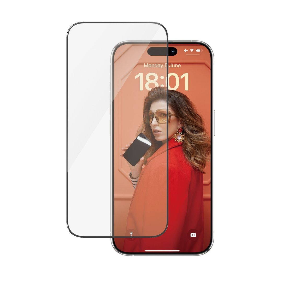 PanzerGlass Screen Protector iPhone 15 Pro | Ultra-Wide Fit w. EasyAligner - Image 1