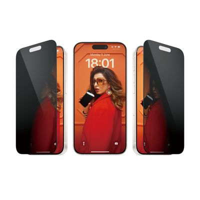 PanzerGlass ® Privacy Screen Protector iPhone 15 Pro | Ultra-Wide Fit