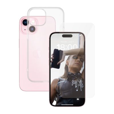 PanzerGlass SAFE. by ® 2-in-1 Bundle iPhone 15 | BULK