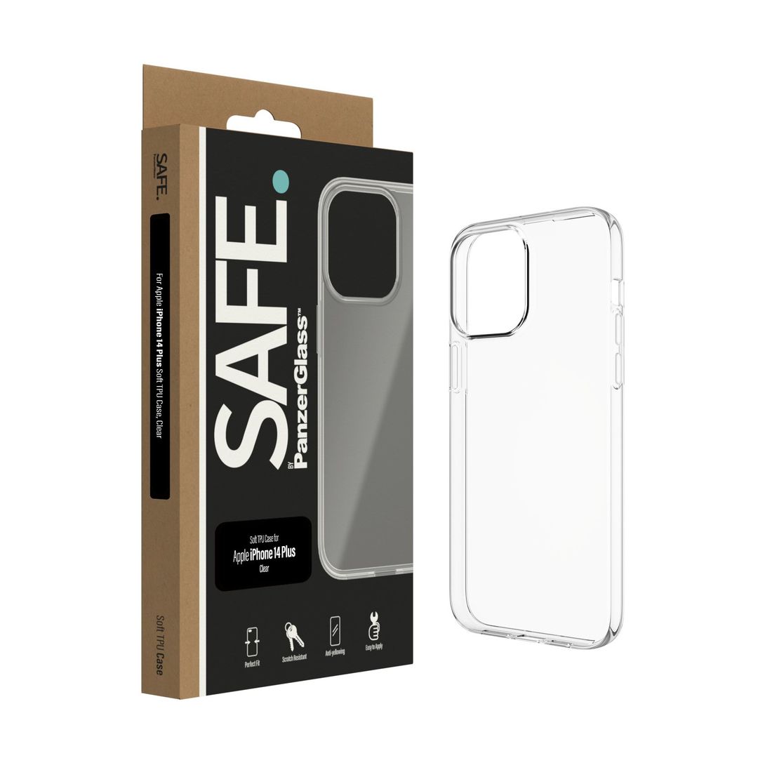 PanzerGlass SAFE. by ® TPU Case iPhone 14 Plus | Transparent - Image 1