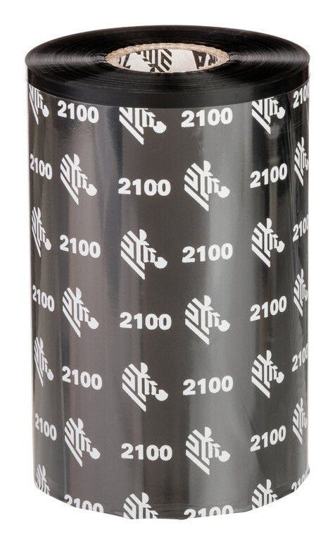 Zebra 2100 Wax thermal ribbon 450 m Black - Image 1
