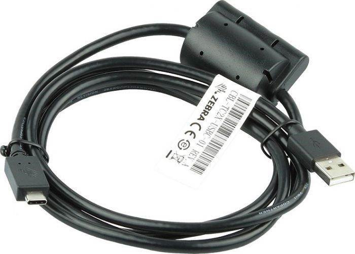 Zebra CBL-TC2X-USBC-01 USB cable USB A Black - Image 1