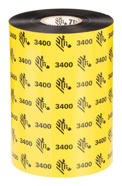 Zebra 03400BK11045 Thermal-transfer ribbon 110mm x 450m Pack=12 for Ze