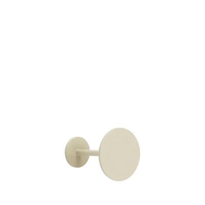 Hübsch coat hook Flare, sand-coloured, iron, Ø 5 cm