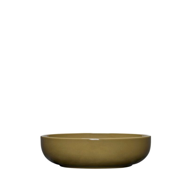 Hübsch Amare Medium bowl, olive green, Ø 28 cm, height 8 cm - Image 1