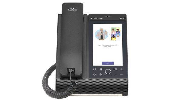 AudioCodes Teams C470HD Total Touch IP-Phone PoE GbE with integrated B