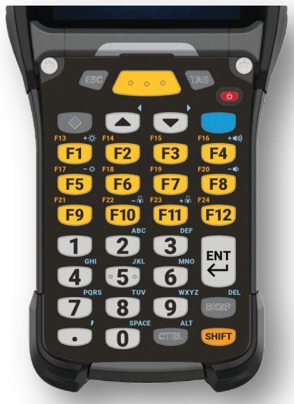 Zebra KYPD-MC9334FNR-01 mobile device keyboard Alphanumeric English Black, Grey, Yellow - Image 1