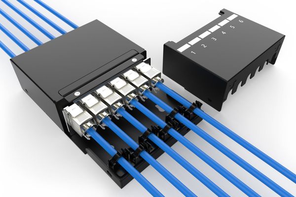 Digitus Consolidation point box. 6-port Keystone modules with intellig