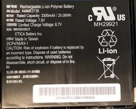Zebra BTRY-ET5X-10IN3-02 tablet spare part/accessory Battery - Image 1