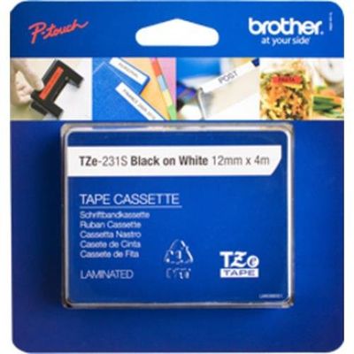 Brother TZE231S2 label-making tape Black on white TZe