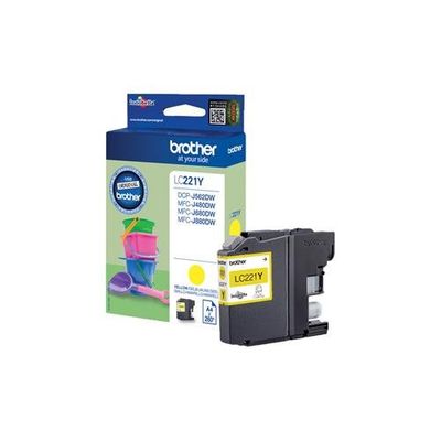 Brother LC221Y ink cartridge 1 pc(s) Original Yellow