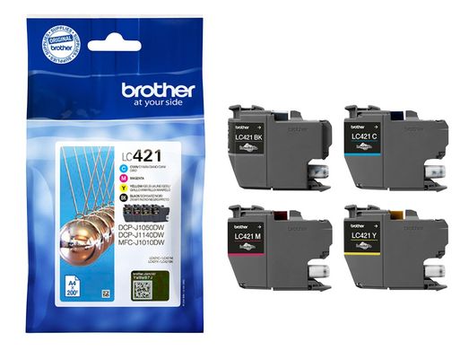 Brother LC-421VAL PagePack 4 pc(s) Original Standard Yield Black Cyan Magenta Yellow