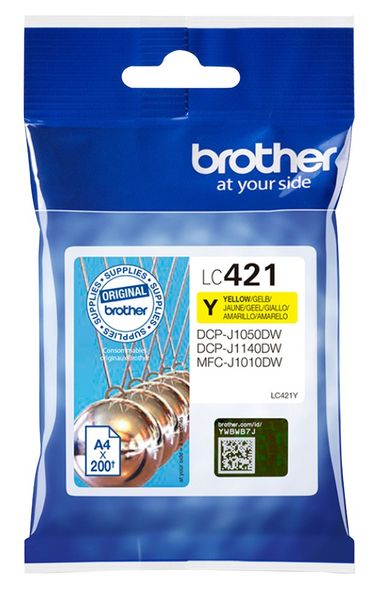 Brother LC-421Y ink cartridge 1 pc(s) Original Yellow