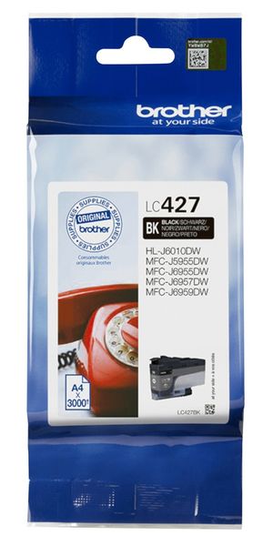 Brother LC-427BK ink cartridge 1 pc(s) Original Standard Yield Black