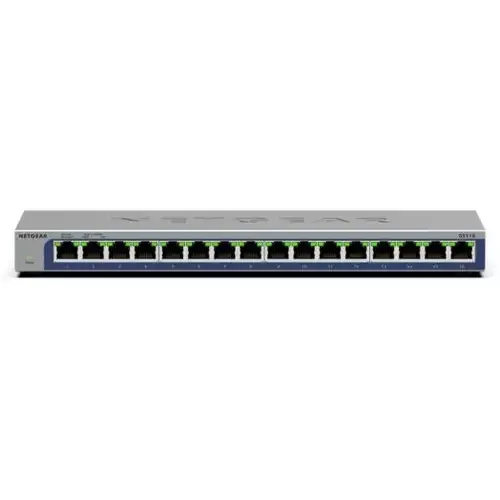 NETGEAR GS116 Unmanaged L2 Gigabit Ethernet (10/100/1000) Black - Image 1