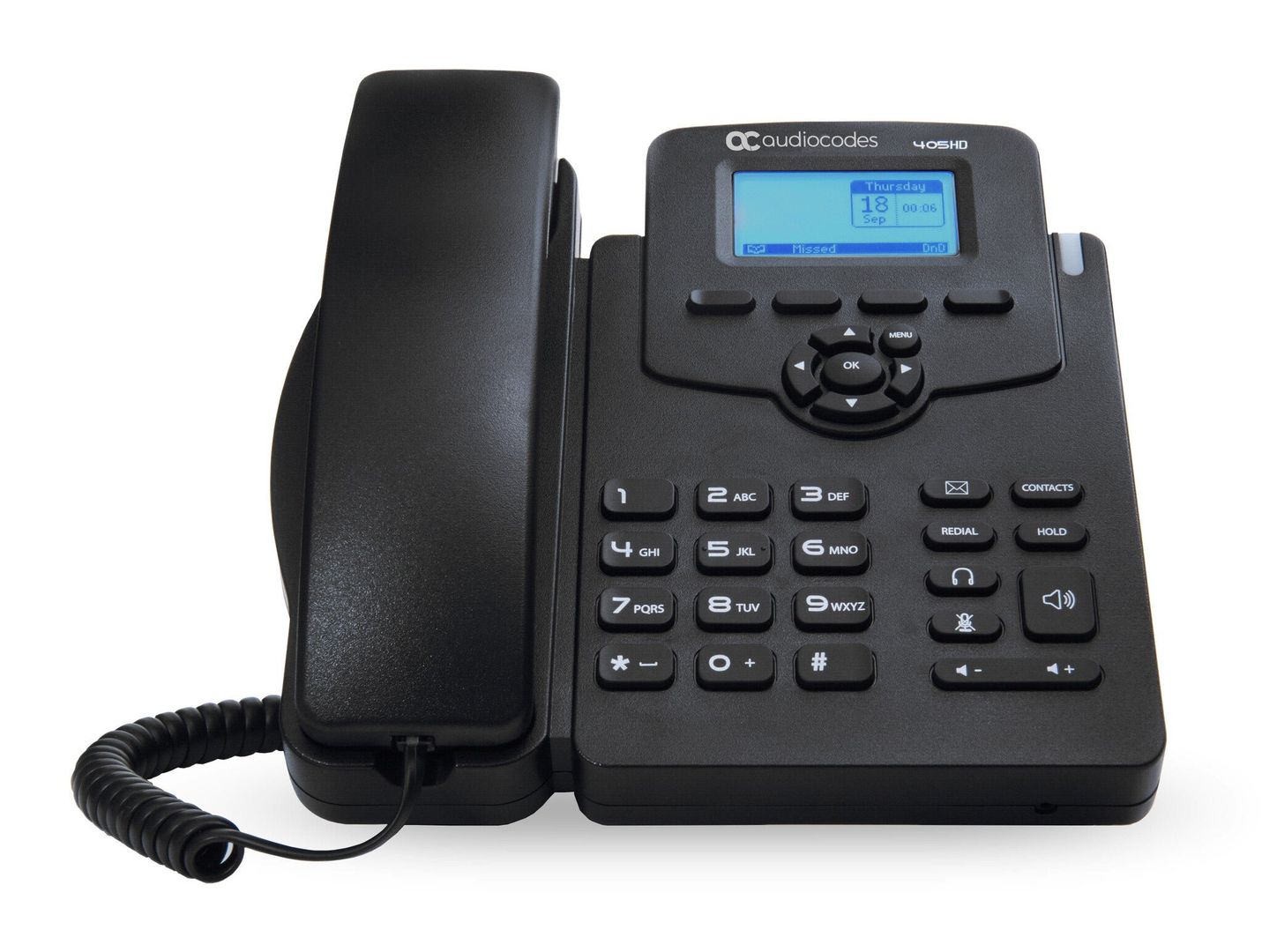 AudioCodes 405HD IP-Phone PoE GbE black - Image 1